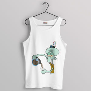 Coffee with Squidward Style Tank Top