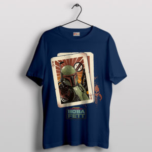 Collectible Book Of Boba Fett Card Navy T-Shirt