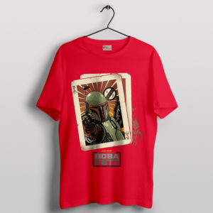 Collectible Book Of Boba Fett Card Red T-Shirt