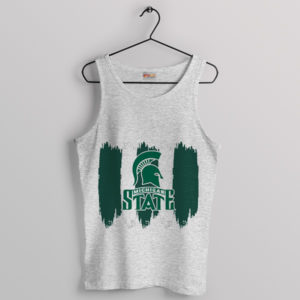 College Football Symbol Spartans Sport Grey Tank Top