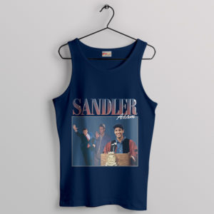 Comedic Legend Young Adam Sandler Navy Tank Top