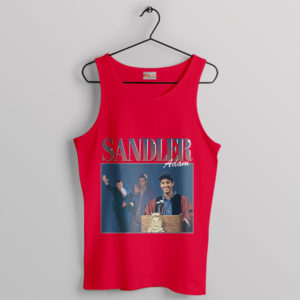 Comedic Legend Young Adam Sandler Red Tank Top