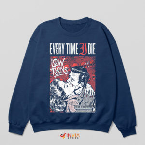 Comic Art Every Time I Die Low Teens Navy Sweatshirt