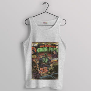 Comic Book Boba Fett Mandalorian Sport Grey Tank Top