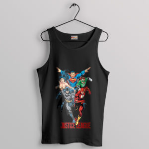 Comic Characters Classic Justice League Black Tank Top