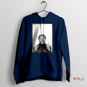 Concert Enthusiasts Post Malone Tour Navy Hoodie