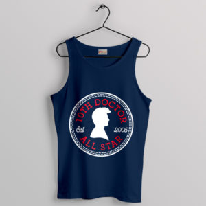 Converse with the Doctor Who Tenth Navy Tank Top