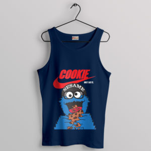 Cookie Monster Eat Graphic Nike Navy Tank Top