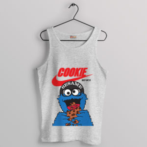 Cookie Monster Eat Graphic Nike Sport Grey Tank Top