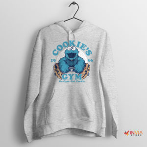 Cookie Monster Gym Time Eat Cookie Sport Grey Hoodie