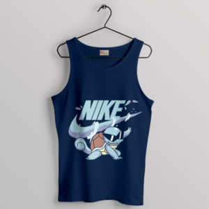 Cool Squirtle Pokemon Nike Art Navy Tank Top