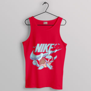 Cool Squirtle Pokemon Nike Art Red Tank Top