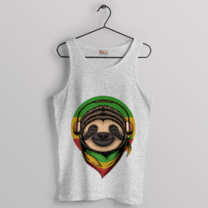 Coolness Reggae Rasta Sloth Sport Grey Tank Top