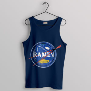 Cosmic Noodle Odyssey NASA Ramen Navy Tank Top