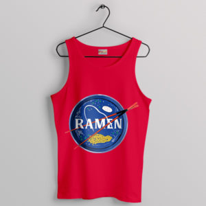 Cosmic Noodle Odyssey NASA Ramen Red Tank Top