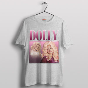 Country Style Vintage Dolly Parton Sport Grey T-Shirt