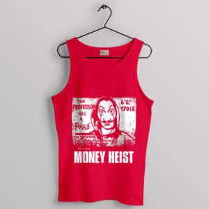 Criminal Genius The Professor Heist Red Tank Top