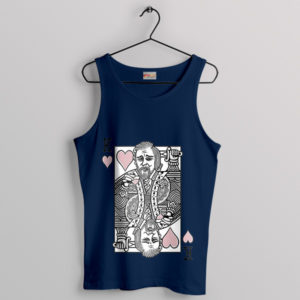 Cry Leo DiCaprio King Cards Navy Tank Top