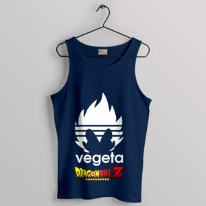 DBZ Vegeta Saiyan Armor Adidas Navy Tank Top