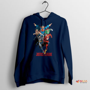 DC Legendary Justice League Superhero Navy Hoodie