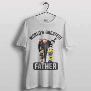 Dad Love with Gru Despicable Me Sport Grey T-Shirt