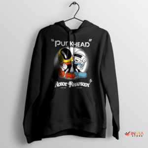 Daft Punk Electro Cuphead Fashion Black Hoodie