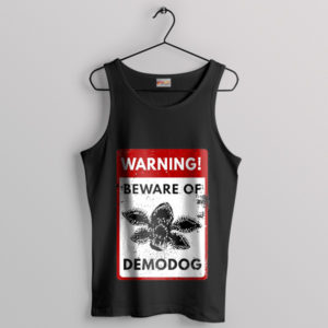 Danger Beware of Demodog Black Tank Top