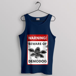 Danger Beware of Demodog Navy Tank Top