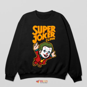 Dark Knight Joker Mario Bros Black Sweatshirt