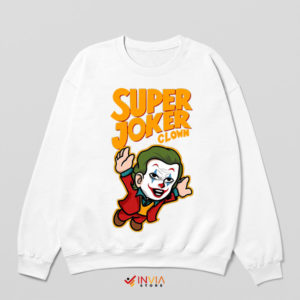 Dark Knight Joker Mario Bros White Sweatshirt