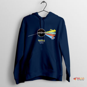 Dark Side Adventure Pokeball Pink Floyd Navy Hoodie