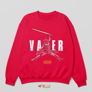 Dark Side with Nike Air Lord Vader Red Sweatshirt