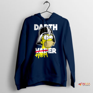 Darth Vader Meets Springfield Homer Navy Hoodie