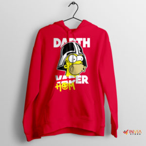 Darth Vader Meets Springfield Homer Red Hoodie