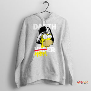 Darth Vader Meets Springfield Homer Sport Grey Hoodie