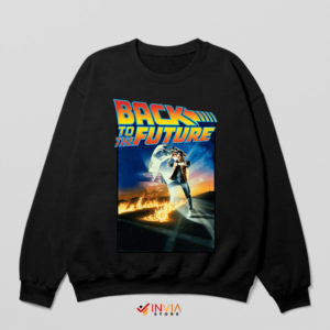 DeLorean Dreams Back to the Future Black Sweatshirt