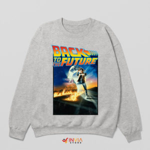 DeLorean Dreams Back to the Future Sport Grey Sweatshirt