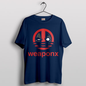 Deadpool 3 Comics Adidas Sports Navy T-Shirt