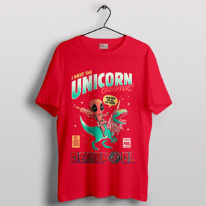 Deadpool 3 Epic Unicorn Journey Red T-Shirt