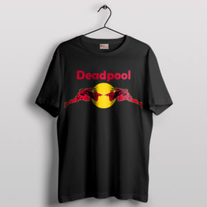 Deadpool Drink Red Bull Revolution Black T-Shirt