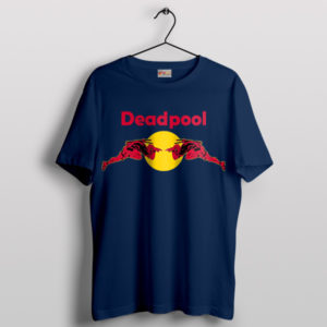 Deadpool Drink Red Bull Revolution Navy T-Shirt