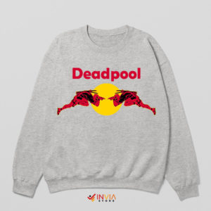 Deadpool Meets Red Bull Sport Grey Sweatshirt