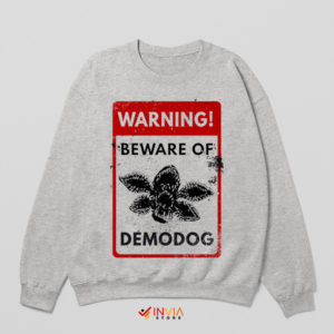 Demodog Alert Stranger Things 5 Sport Grey Sweatshirt