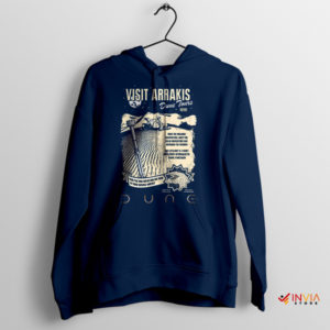 Desert World Arrakis Dune Tour Navy Hoodie