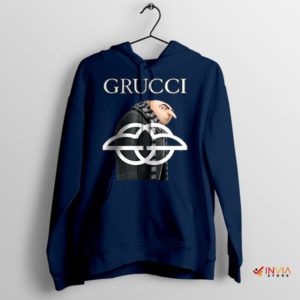 Designer Grucci Minions Movie Gru Navy Hoodie