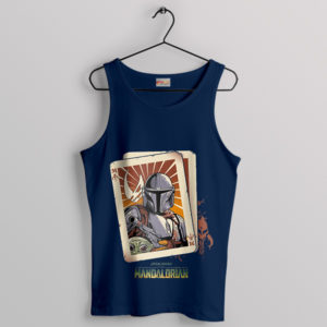 Din Djarin Mando King of Style Card Navy Tank Top