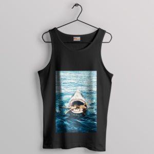 Dive into the Beat Rihanna Jaws Black Tank Top