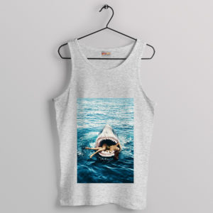 Dive into the Beat Rihanna Jaws Sport Grey Tank Top