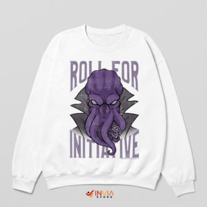 DnD Journey Roll For Initiative White Sweatshirt