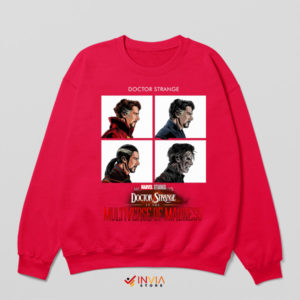 Doctor Strange 2 Demon Days Gorillaz Red Sweatshirt